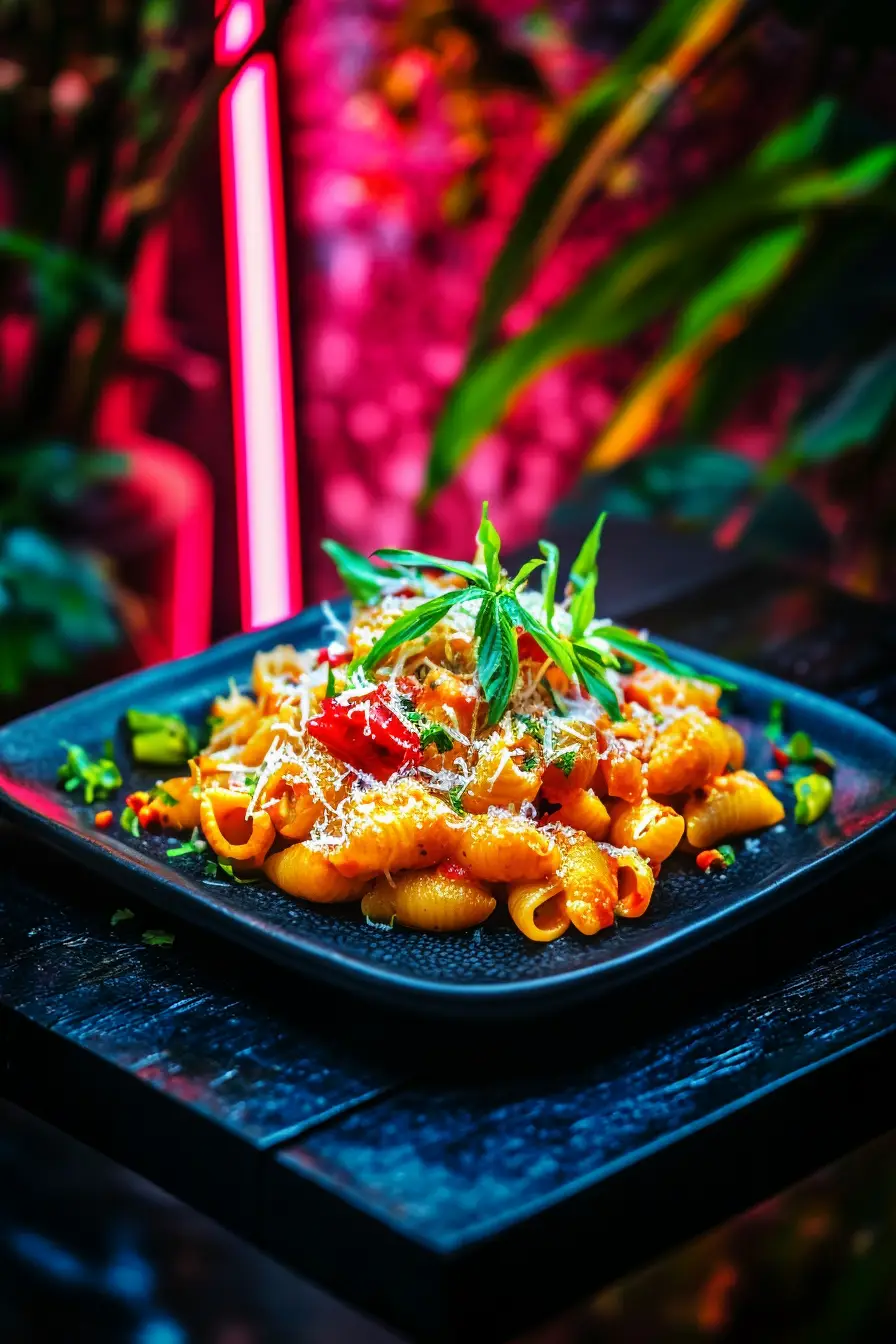 vivicidal_A_Plate_of_Macaroni_shells_and_Cheese_With_parmesan_87ea8fc9-f374-457a-a055-fbf18d2b09a8_0